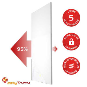 Abstrahlung einer easyTherm® Infrarotheizung space30